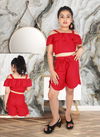 Yellow Colour Latest Stylish Party Wear Cotton Rayon Kids Collection MULMUL 01